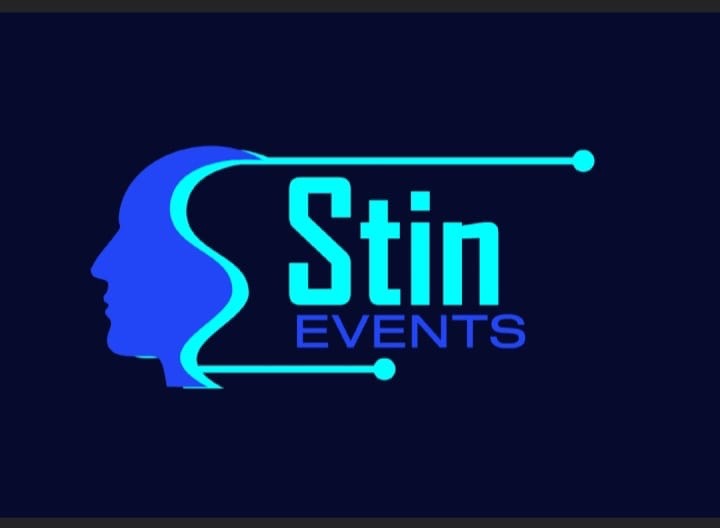 Logotipo azul STIN EVENTS